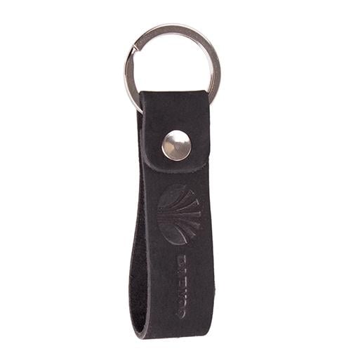 Брелок Vitol Daewoo кожаный с кольцом Black (258390)