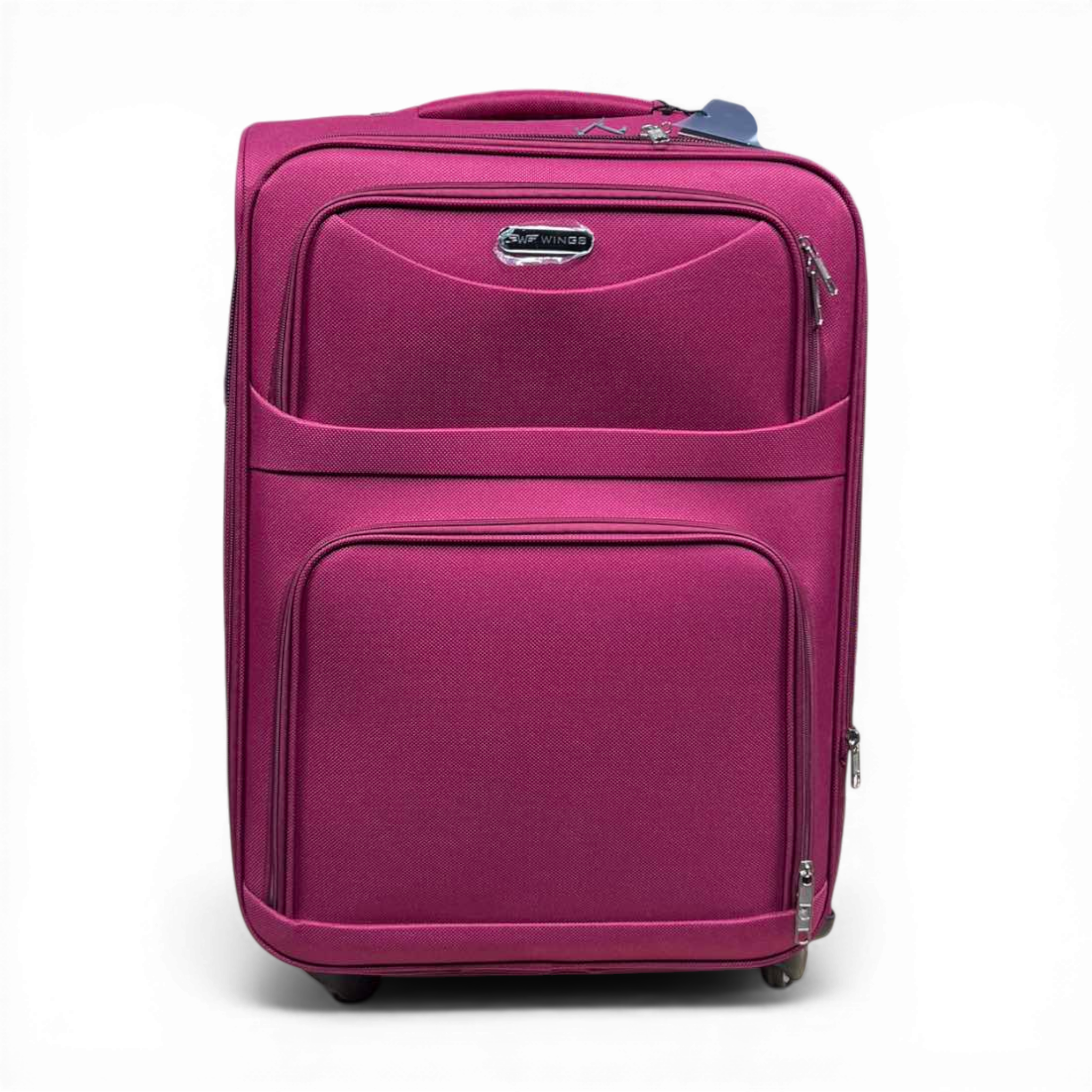 Чемодан Wings 1706 на 4 колесах прочная ткань Red (12163)