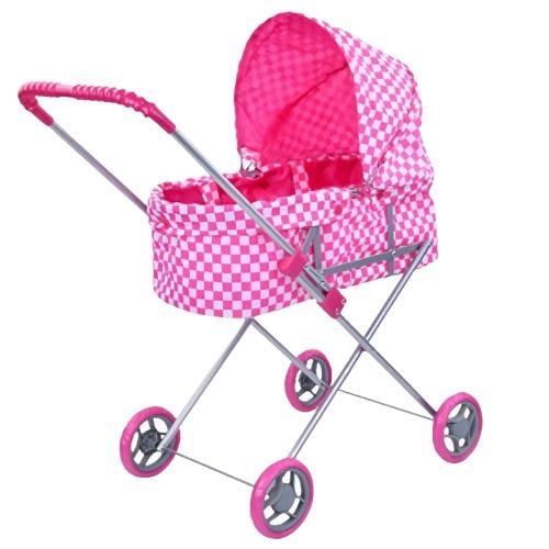 Іграшкова коляска з люлькою Рожевий (9308/002)