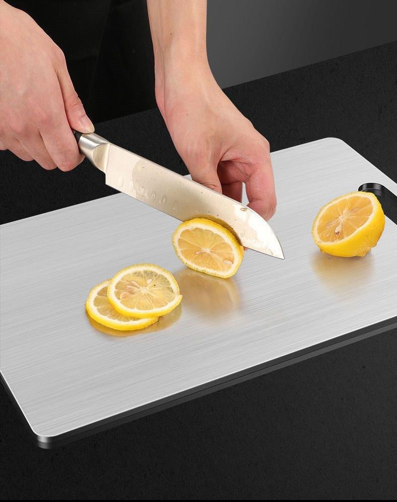 Доска из нержавеющей стали 25х15 см Серый (R9412) - фото 3 Доска из нержавеющей стали 25х15 см Серый (R9412) - фото 3