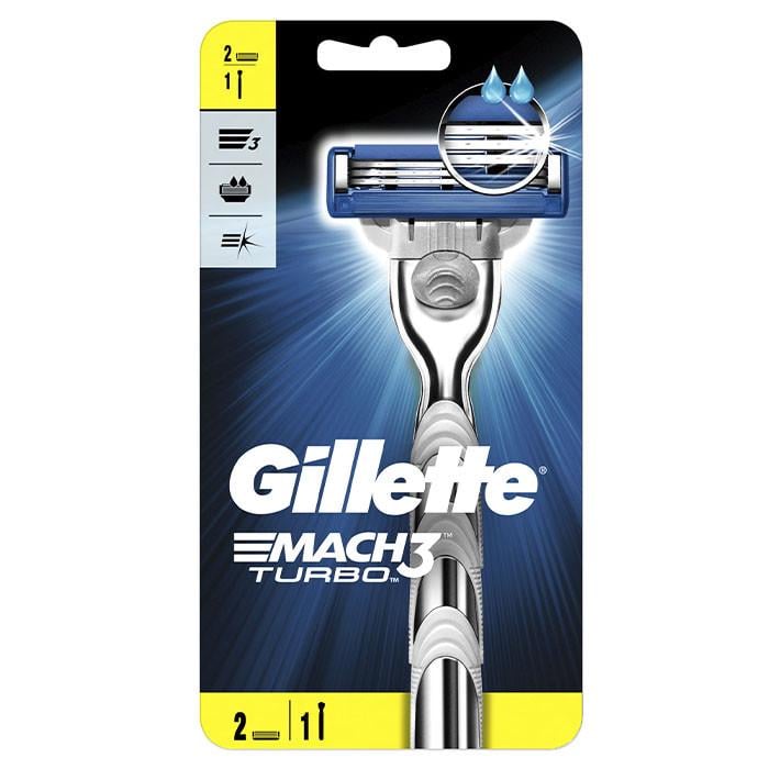 Станок для гоління Gillette Mach 3 Turbo з 2 змінними касетами (1651779542)