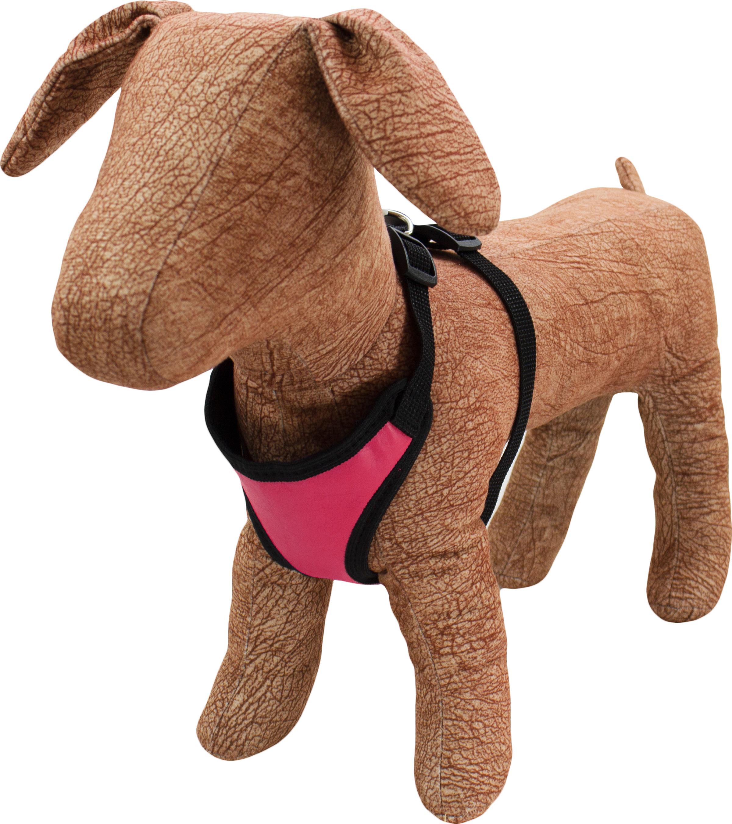 Нагрудник с сеткой Lucky Pet №1 кожаный 25-29/27-42 см Розовый (4820224218939)