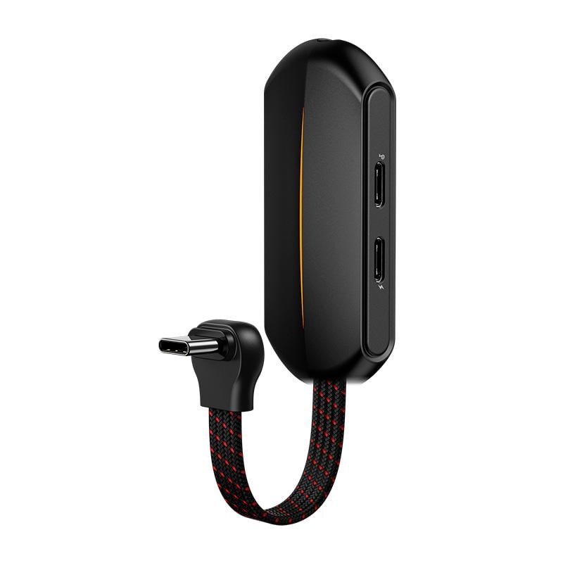 Перехідник BASEUS GAMO 3в1 Type-c Male to Dual Type-C/3,5 мм Female Adapter L49 Black