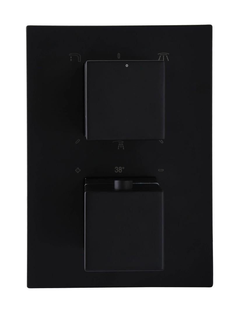 Змішувач для душу вбудований TOPAZ Odiss to 08117-L03-BL-TT з тропічним душем - фото 5