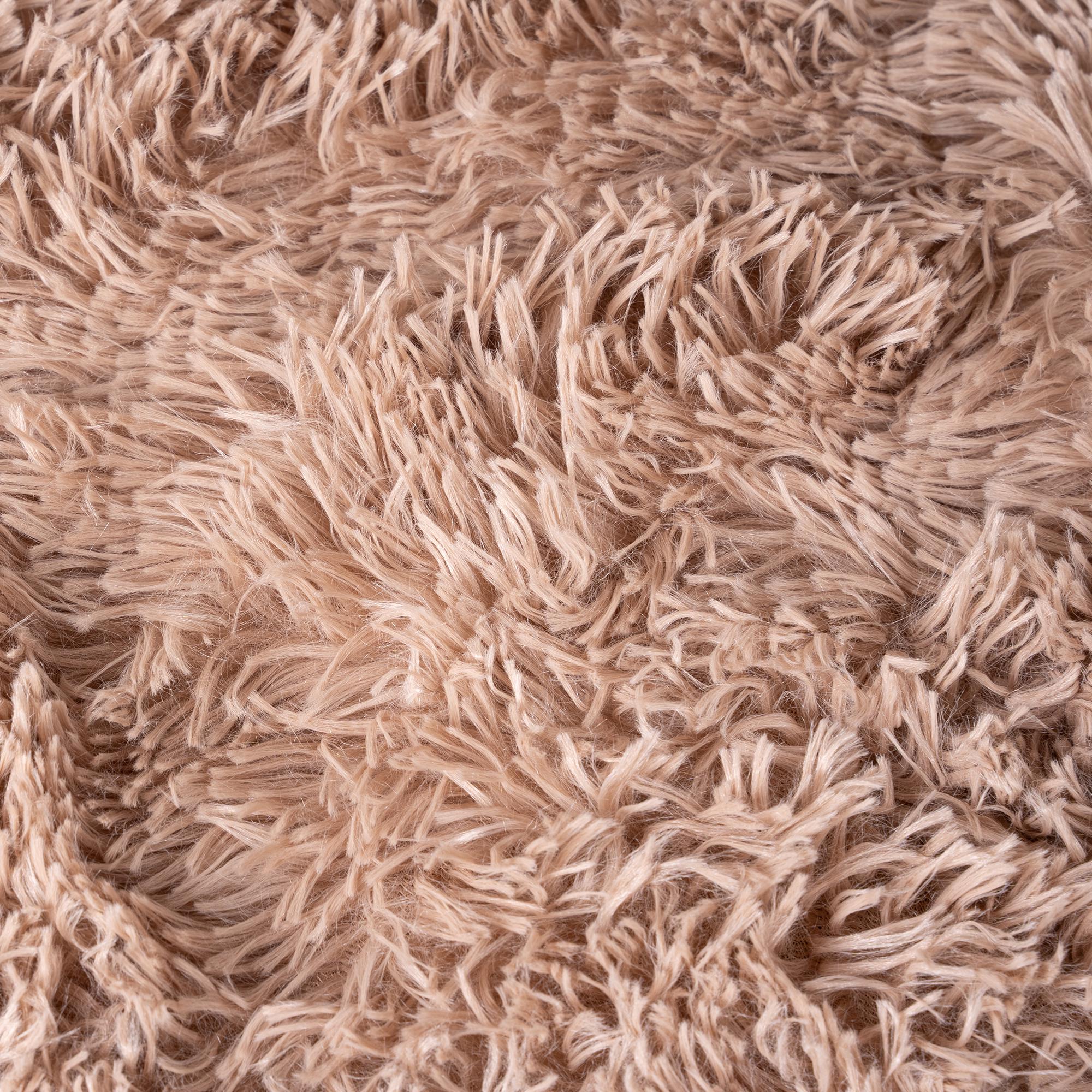 Плед травка яркая евро серо-коричневый Какао/Коричневый (85986)