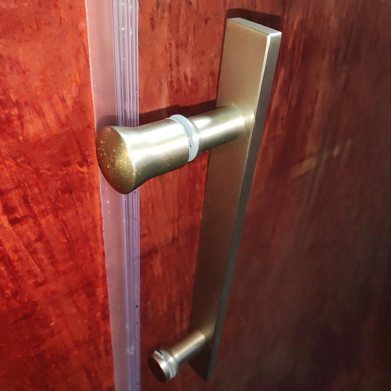 Душевая дверь в нишу KOER SR SD01-120x200-TR-02 прозрачное стекло Easy Clean 8 мм Никель (KR5379) - фото 4