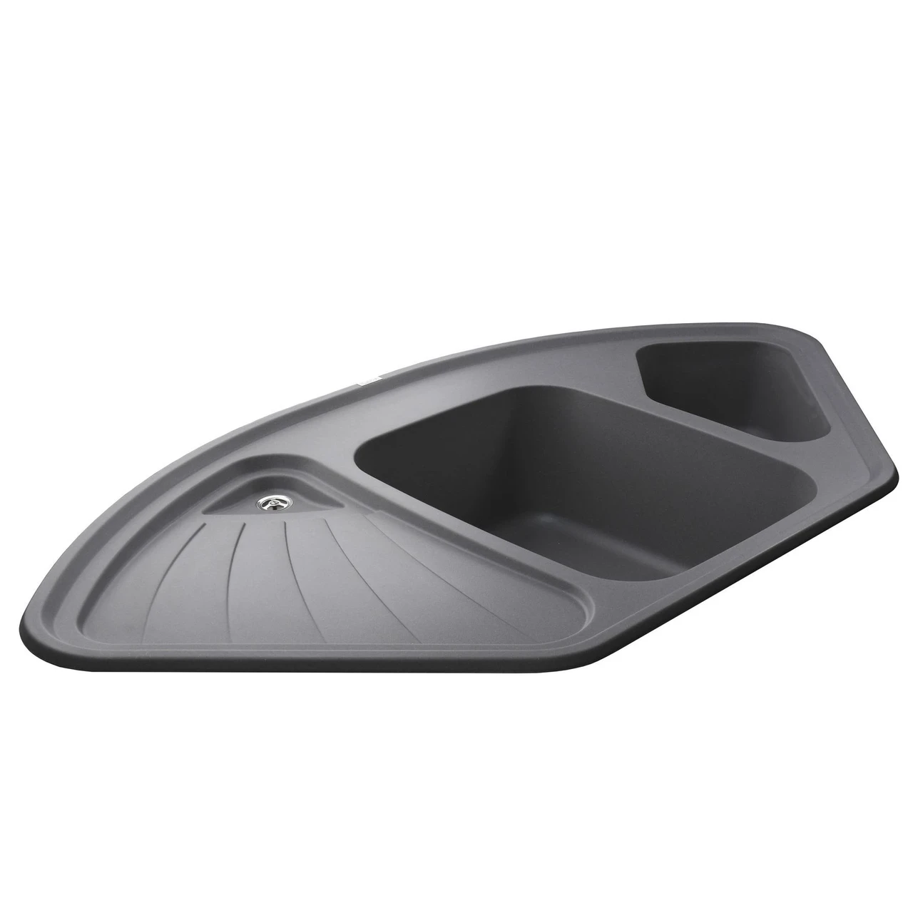 Мойка гранитная Globus Lux AVERNO А0003 1060x575 мм Серый металлик (04000034) - фото 5