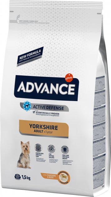 Корм сухой для собак Advance Dog Yorkshire Chicken & Rice 1,5 кг (523210)