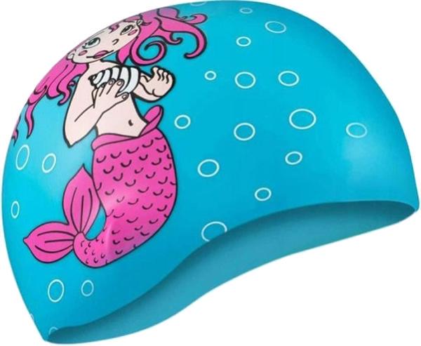 Шапка для плавания детская Aqua Speed KIDDIE 1784 142-Mermaid OSFM Голубой (5908217617842)