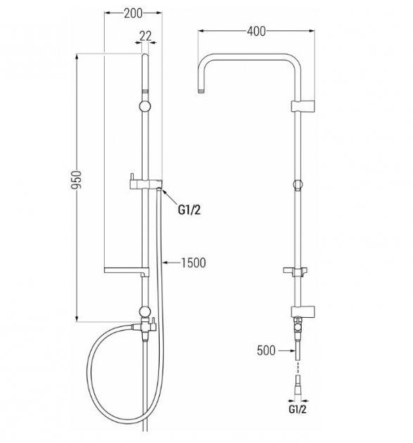Колонна душевая Mexen X Хром (7939199-00) - фото 2 Колонна душевая Mexen X Хром (7939199-00) - фото 2