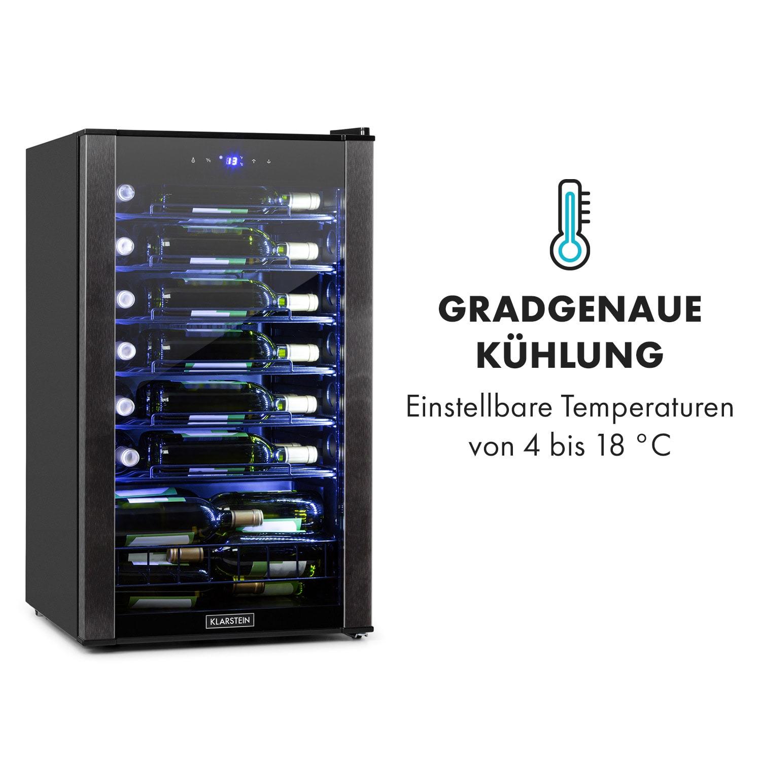 Холодильник для вина KLARSTEIN Vinomatica 36 Uno сенсорна панель керування 5-18°C 36 пляшок 95 л (10035027) - фото 7