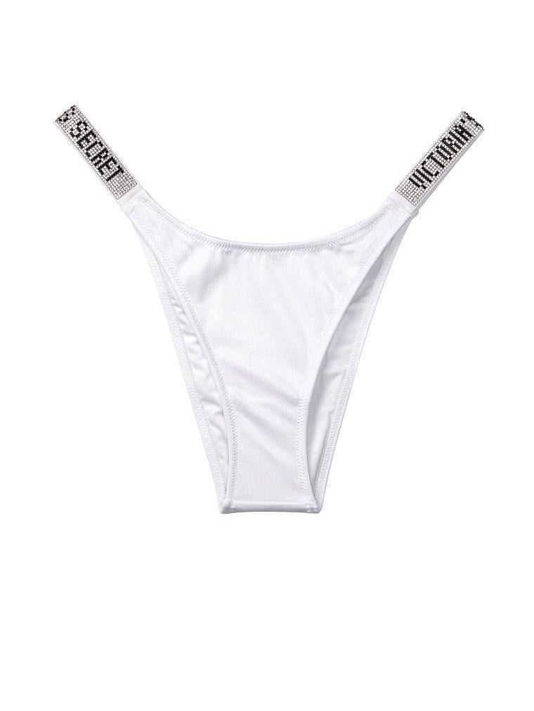 Бразилианы Victoria's Secret средняя посадка со стразами 90-98 см L Белый (Б1232бL)