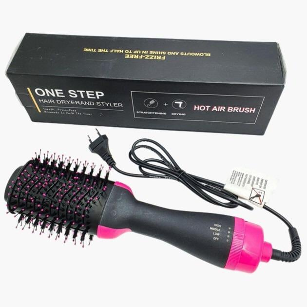 Фен-расческа для укладки волос стайлер 3в1 One Step Hair Dryer and Styler