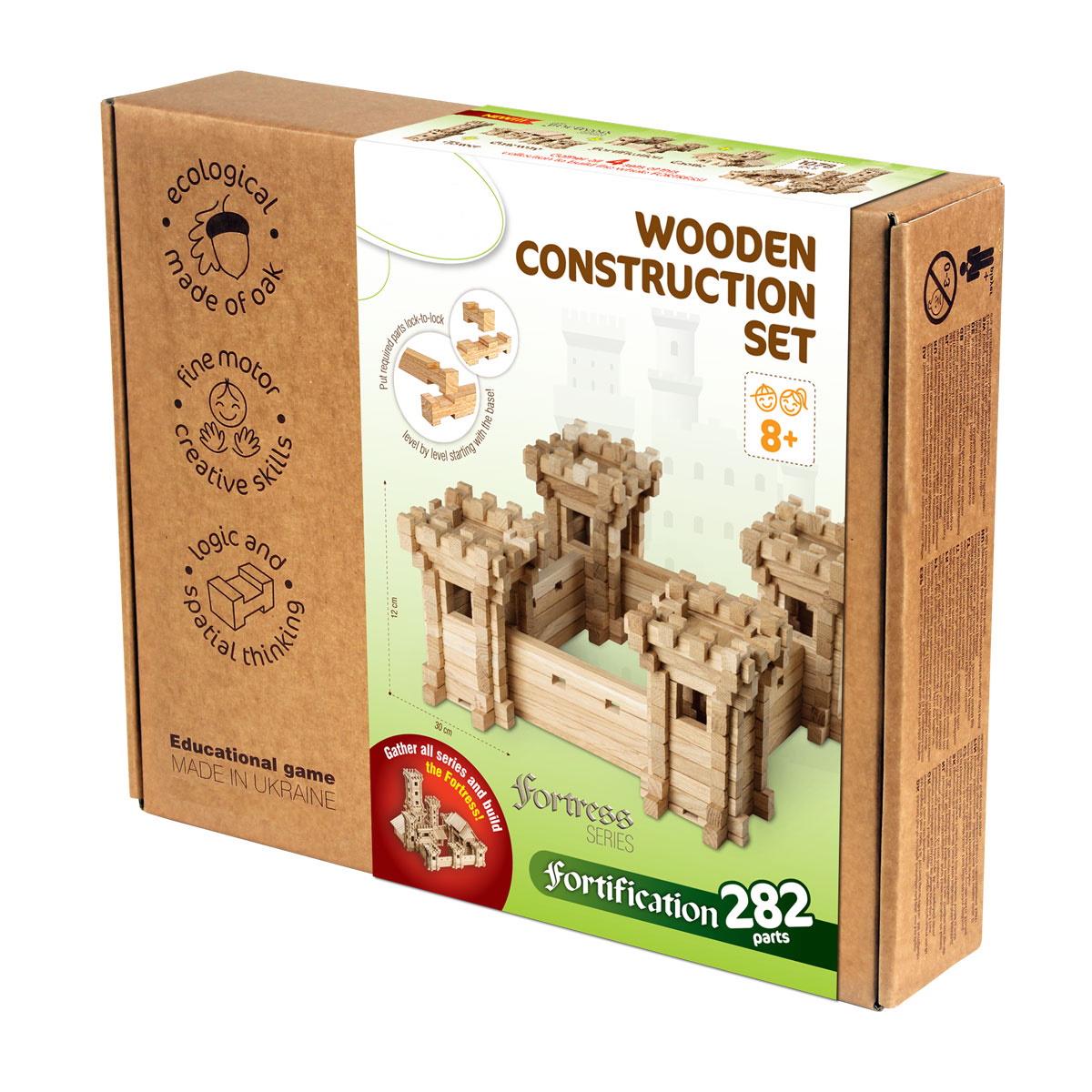 Конструктор Igroteco 3d деревянный обучающий Оборонительные стены (3645)