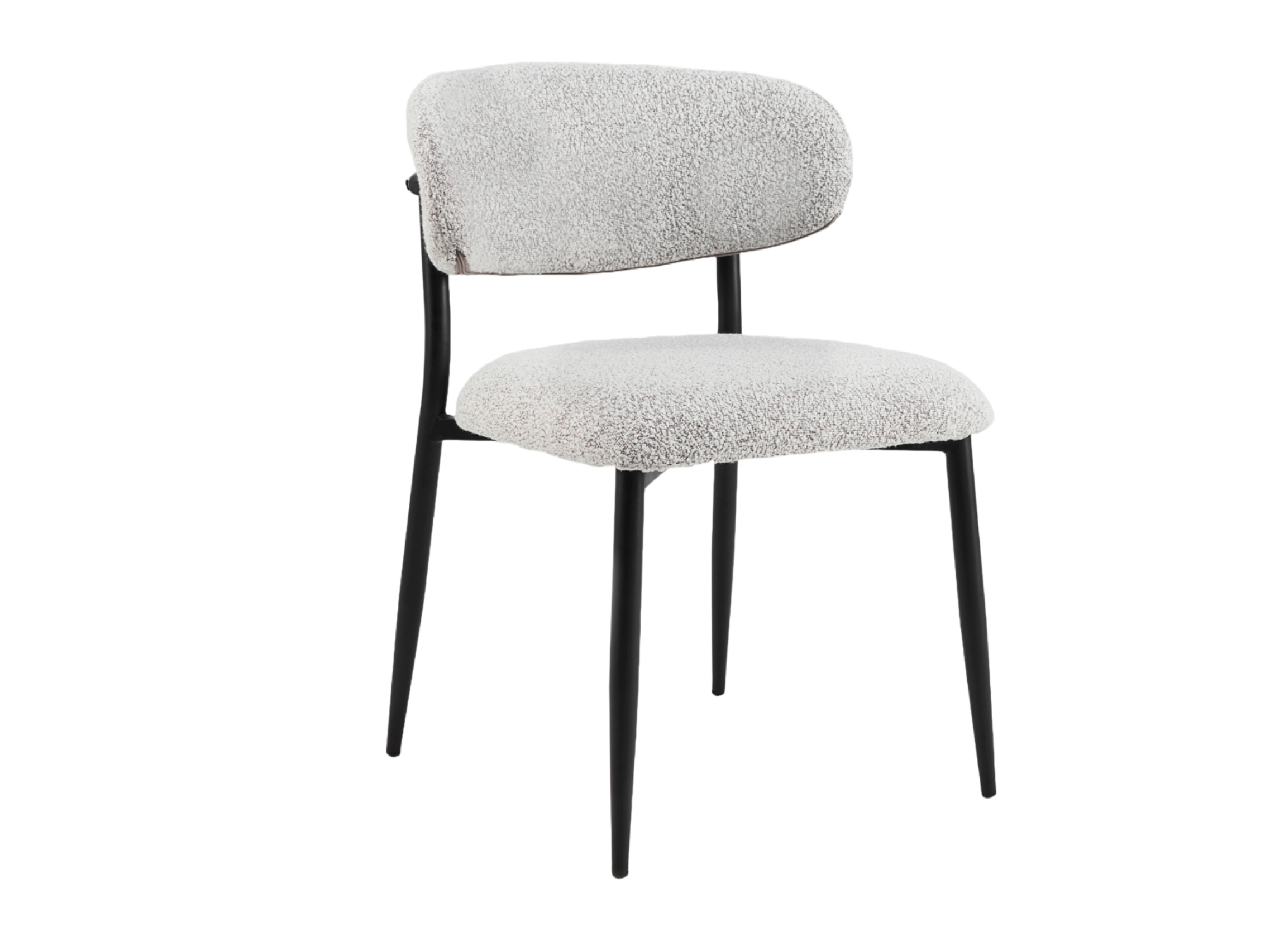 Стул для кухни Vetro Mebel M-100 металл/ткань букле Черный/Натуральный (M-100-natural-boucle/black)