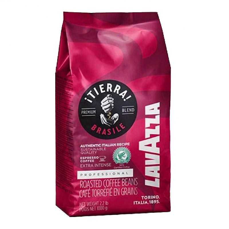 Кава в зернах Lavazza Tierra Brazil Extra intense 1 кг