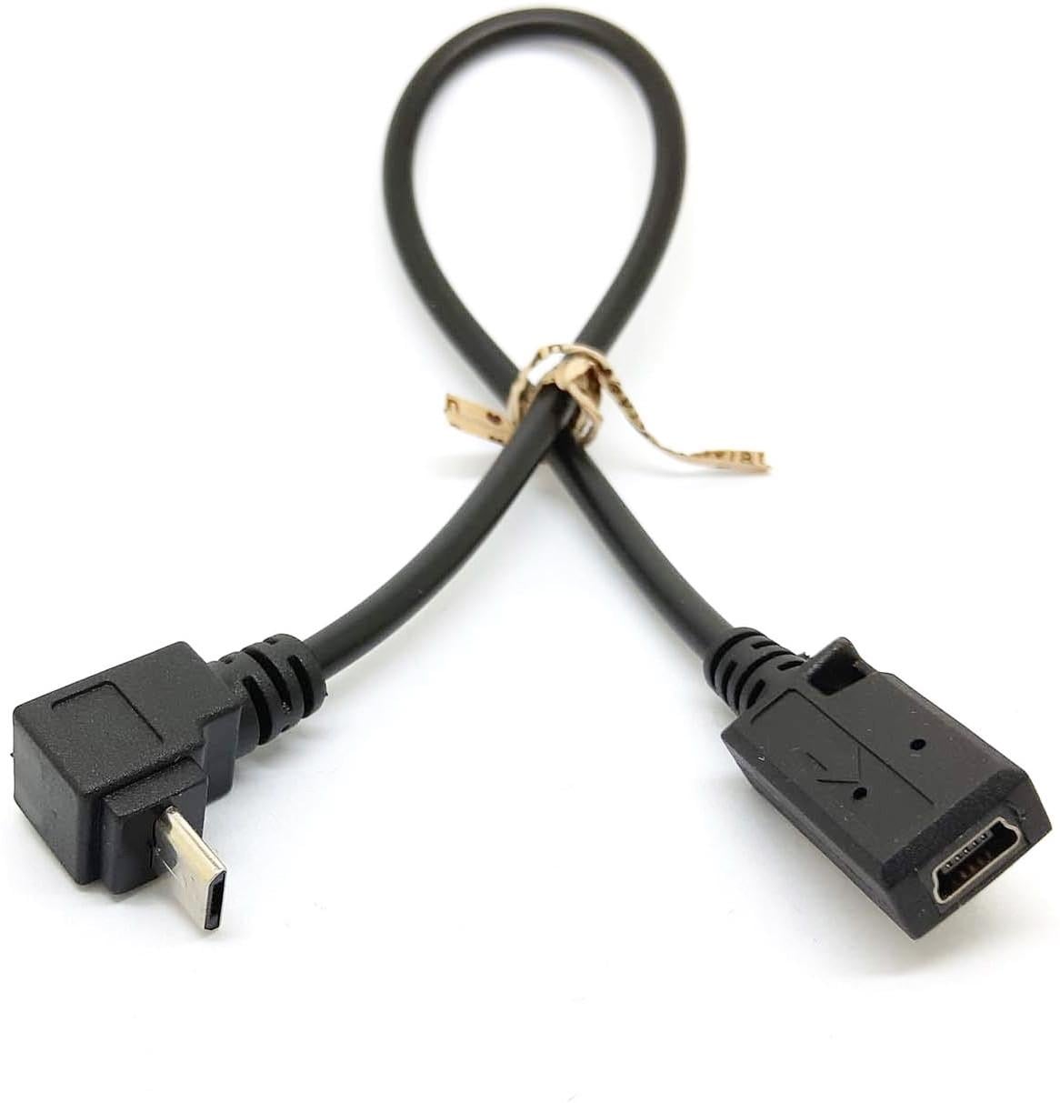 Кабель переходник SUNROZ конвертер Mini USB-Micro USB F/M Down (B48536)