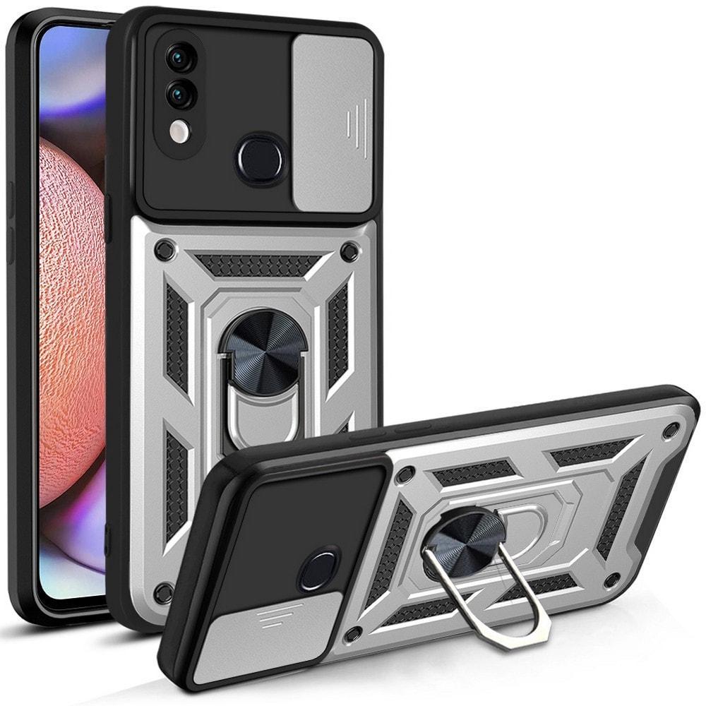 Чехол с защитой камеры 3DGuard Samsung Galaxy A10s A107 Silver (37695-59)