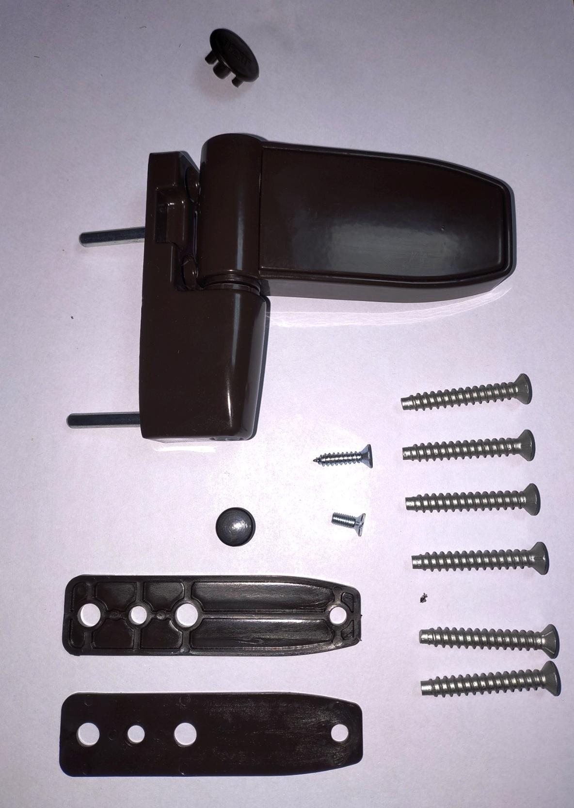 Петля для металлопластиковой двери T&T 3D 130 кг Коричневый RAL 8019 (16812) - фото 5 Петля для металлопластиковой двери T&T 3D 130 кг Коричневый RAL 8019 (16812) - фото 5