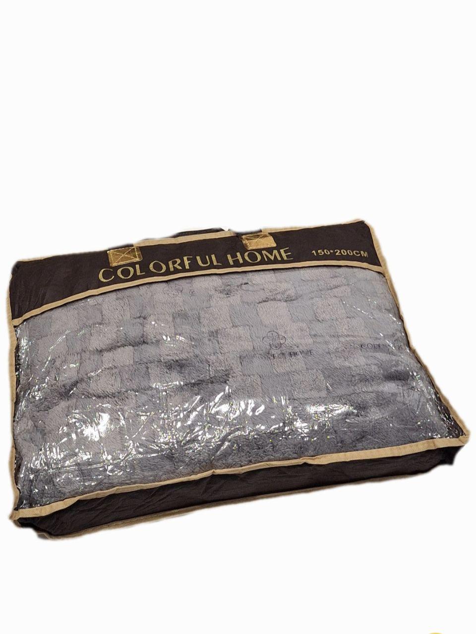 Плед флисовый полуторный Colorful Home Мозаика 150x200 см Серый (1268) - фото 4 Плед флисовый полуторный Colorful Home Мозаика 150x200 см Серый (1268) - фото 4