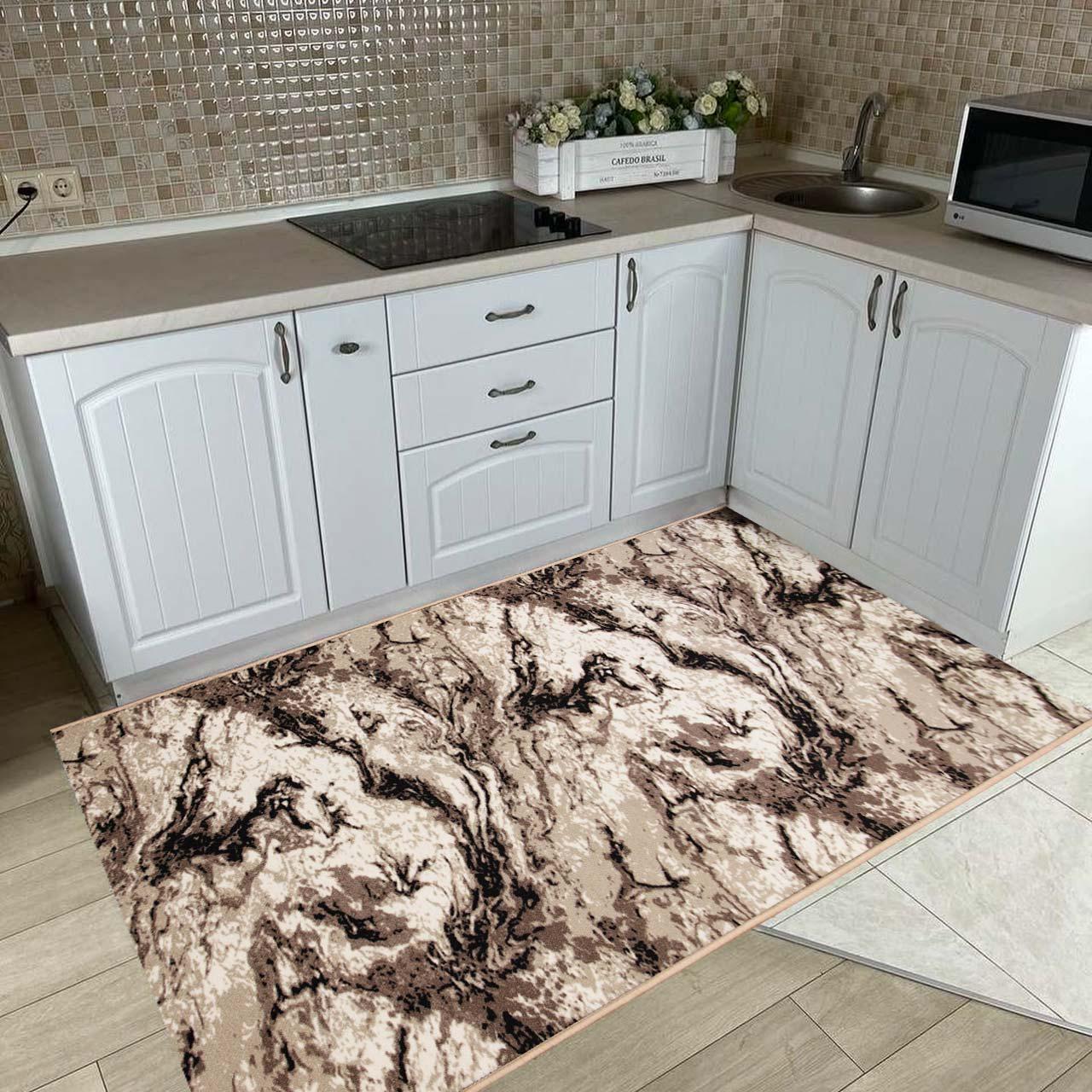 Ковер безворсовый на войлочной основе DAKARIA Print Run Мираж p13 2x2 м Бежевый (00-00019350) - фото 10 Ковер безворсовый на войлочной основе DAKARIA Print Run Мираж p13 2x2 м Бежевый (00-00019350) - фото 10