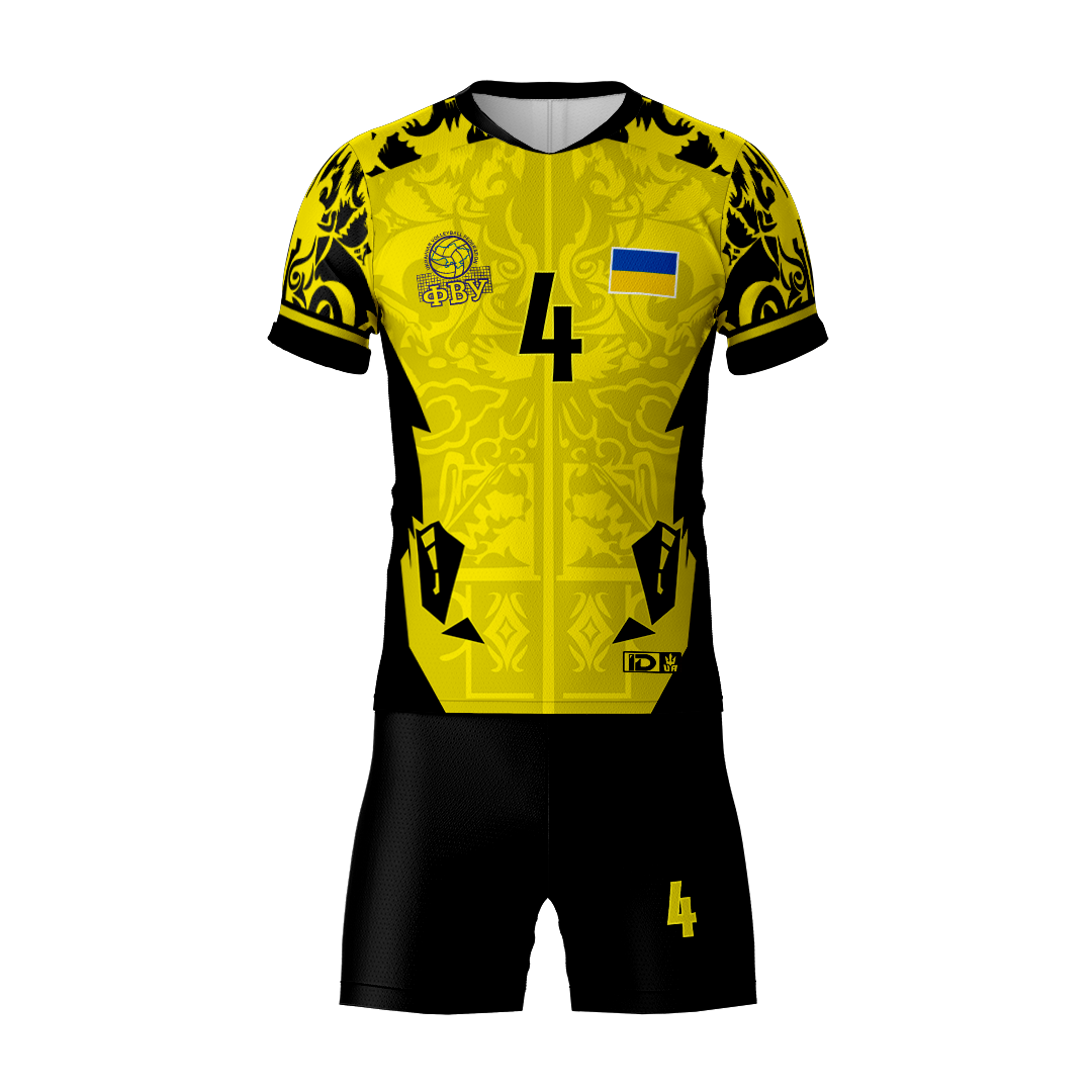 Волейбольна форма чоловіча ID Sport L Жовтий/Чорний (12140212)