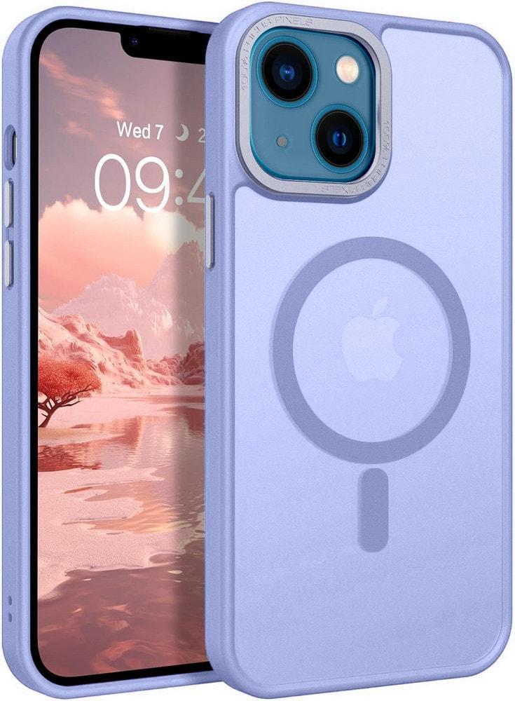 Противоударный чехол Space MagSafe iPhone 14 (матовый) Lilac (37925-3B)
