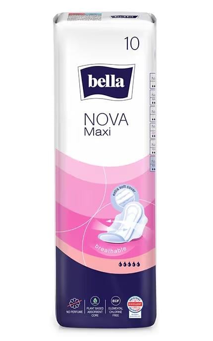 Гигиенические прокладки Bella Nova Maxi soft 10 шт. Гигиенические прокладки Bella Nova Maxi soft 10 шт.