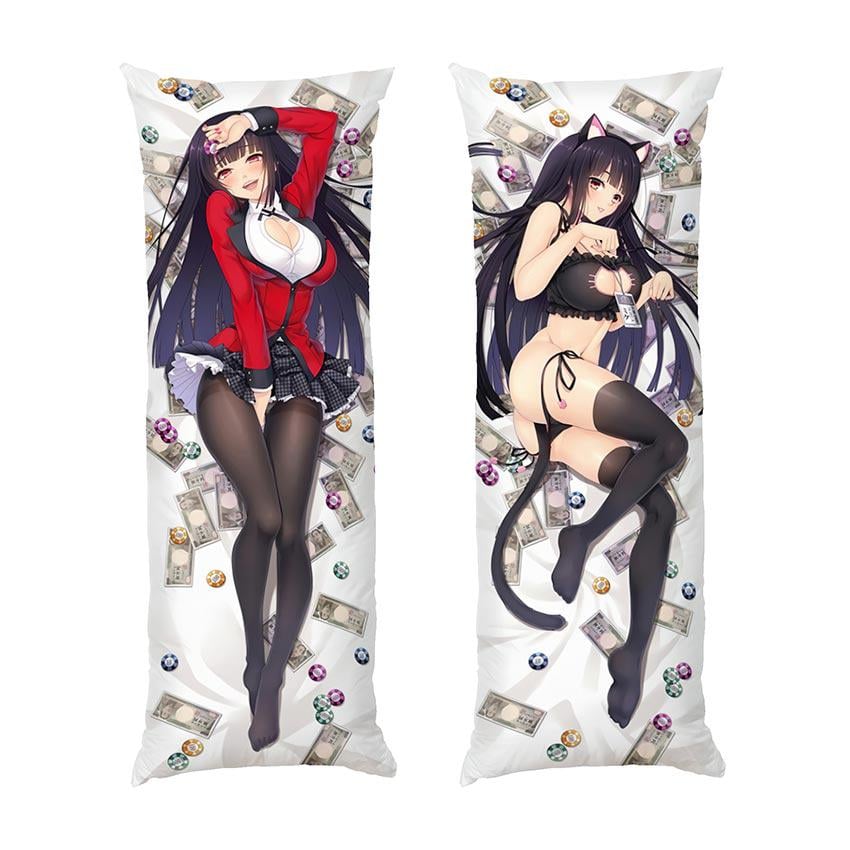 Подушка дакимакура Yumeko Jabami Kakegurui габардин 140х45 см (112612-2)