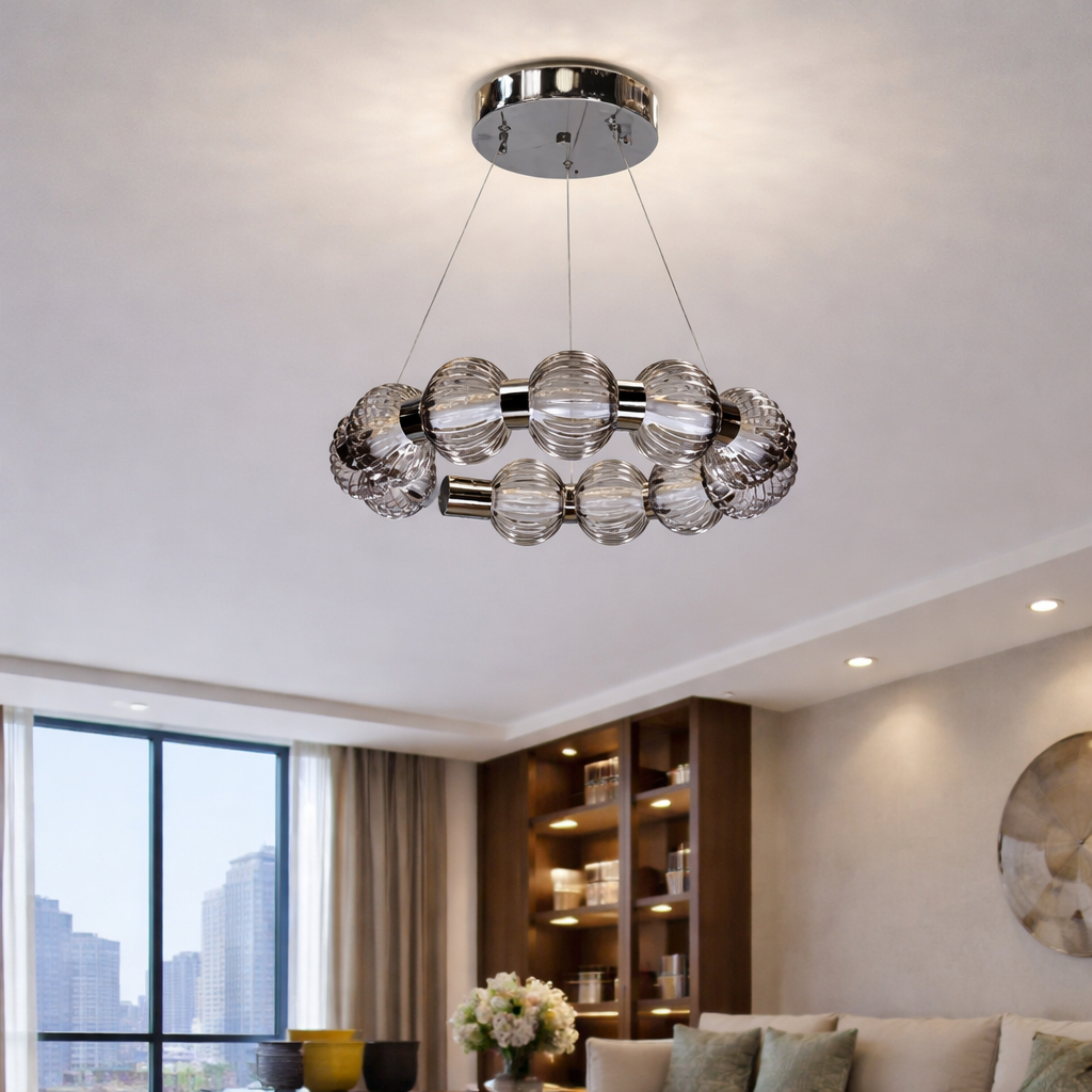 Люстра Celestia LED біле світло 30W Chrome (20108/525)