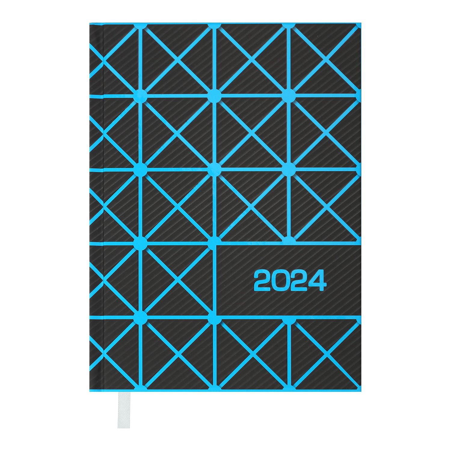 Дневник датированный Buromax Linea 2024 A5 336 стр. Синий (BM.2151-02)