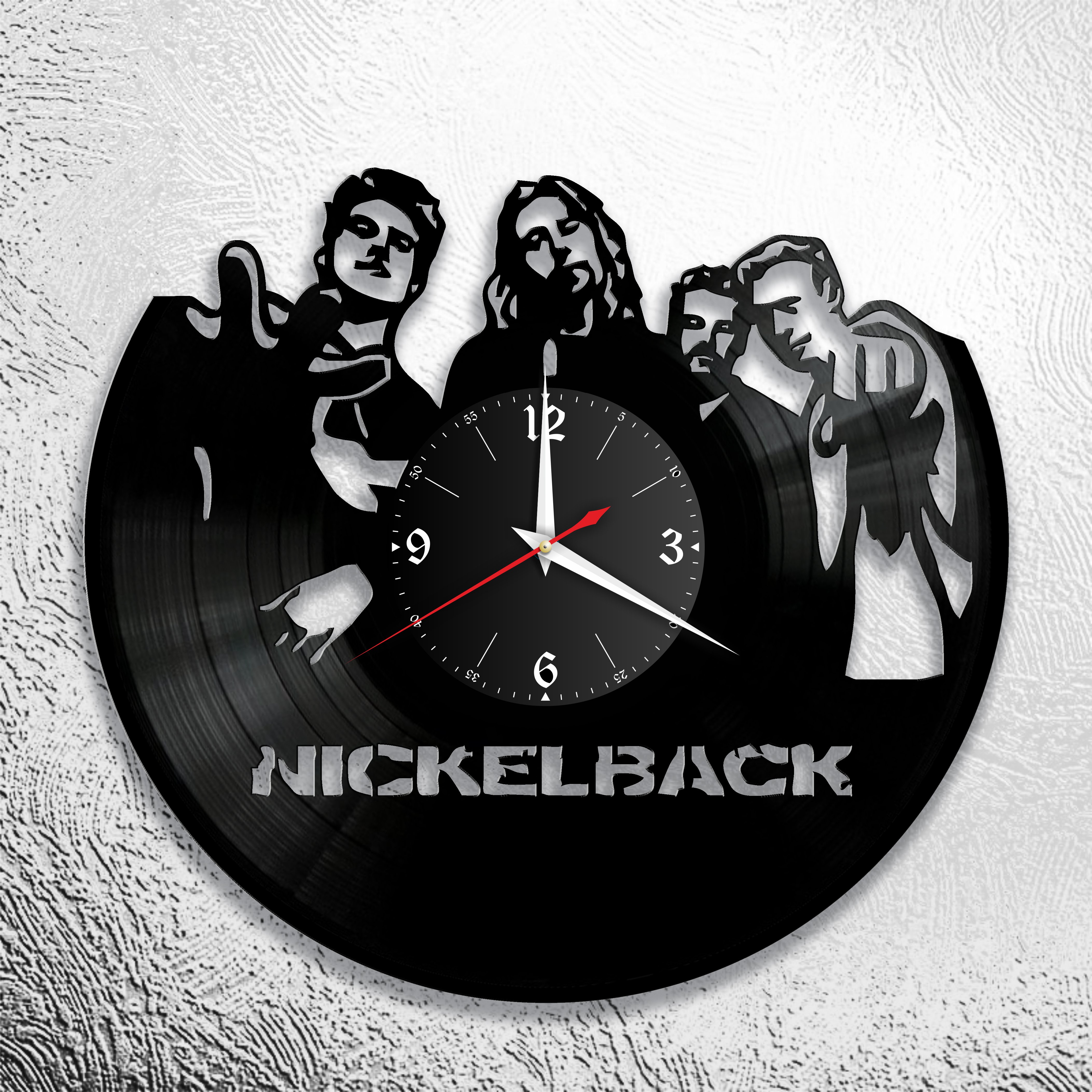 Часы настенные Nickelback 0680 из виниловой пластинки
