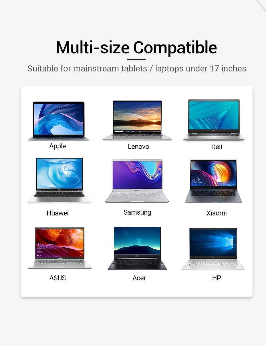Підставка Vention для ноутбуку металева складана Сірий (KDLI0) - фото 9 Підставка Vention для ноутбуку металева складана Сірий (KDLI0) - фото 9