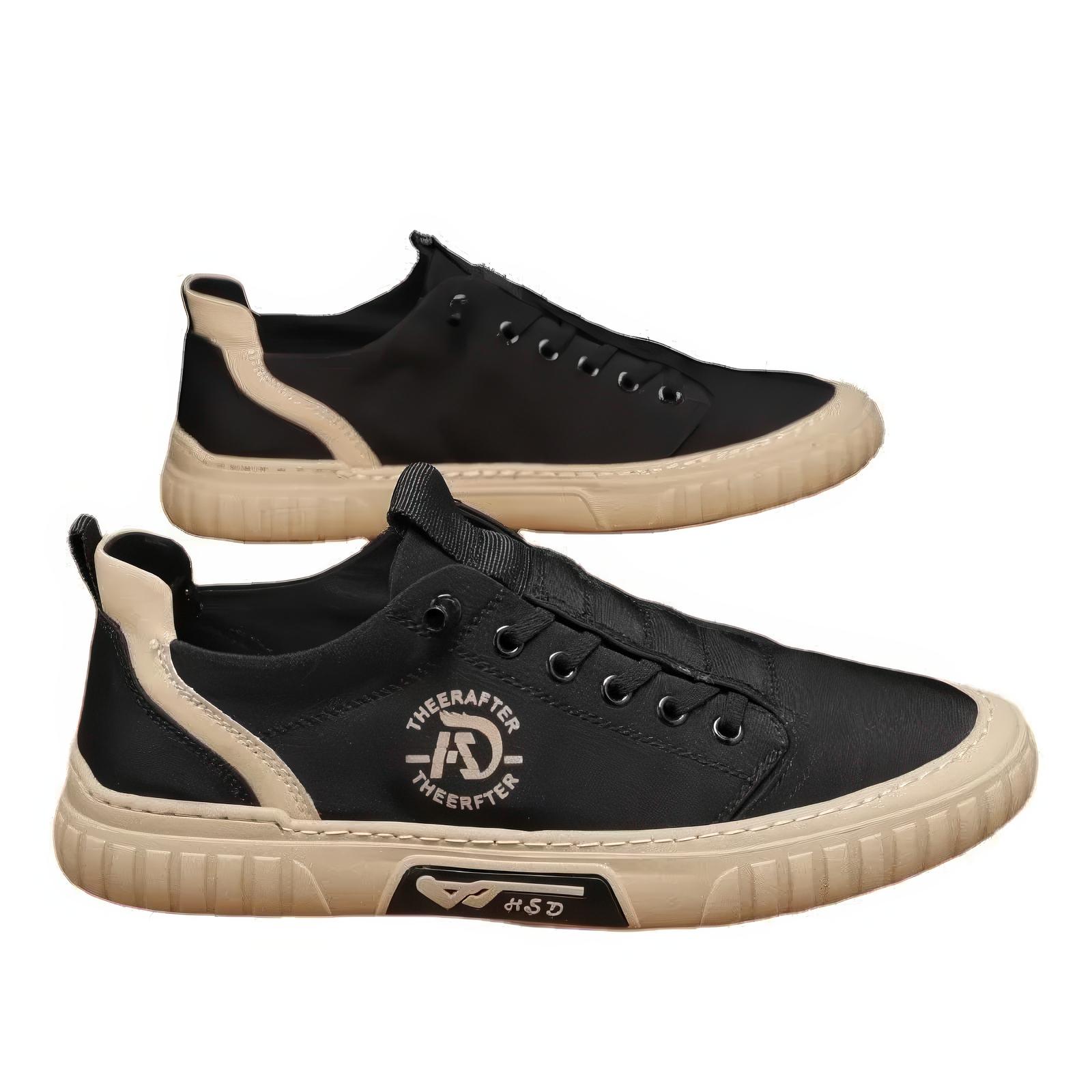 Кеды мужские повседневные с прорезиненной подошвой р. 44 Черный