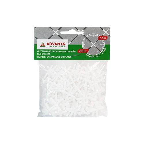 Крестики для плитки ADVANTA 2,5мм 200 шт. (341602)