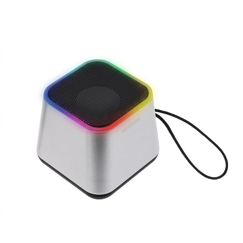 Портативна колонка NEWVEW NV-9203 RGB/BT/USB/TF/FM Silver (33695063) Портативна колонка NEWVEW NV-9203 RGB/BT/USB/TF/FM Silver (33695063)