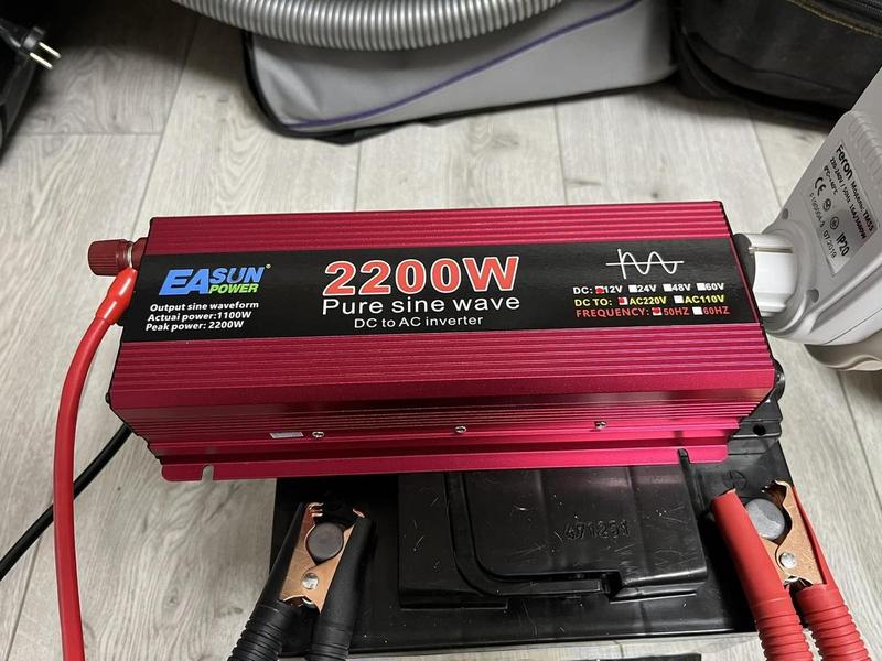 Інвертор із чистою синусоїдою 12 V 220 V 2200 W - фото 2