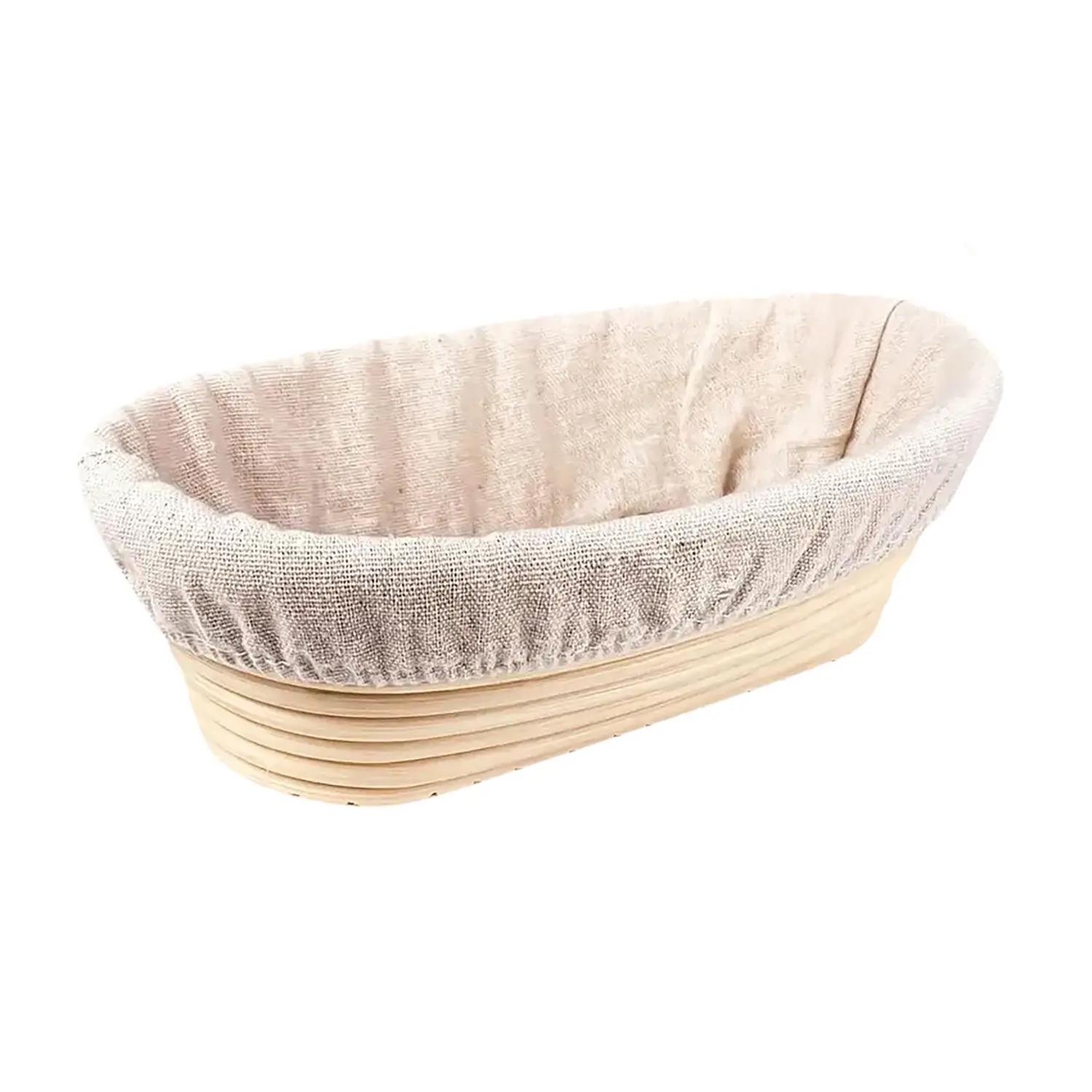 Набор для выпечки хлеба с овальной корзинкой для расстояния из ротанга и чехлом/ковриком-слингом/шпателем (87929) - фото 13 Набор для выпечки хлеба с овальной корзинкой для расстояния из ротанга и чехлом/ковриком-слингом/шпателем (87929) - фото 13