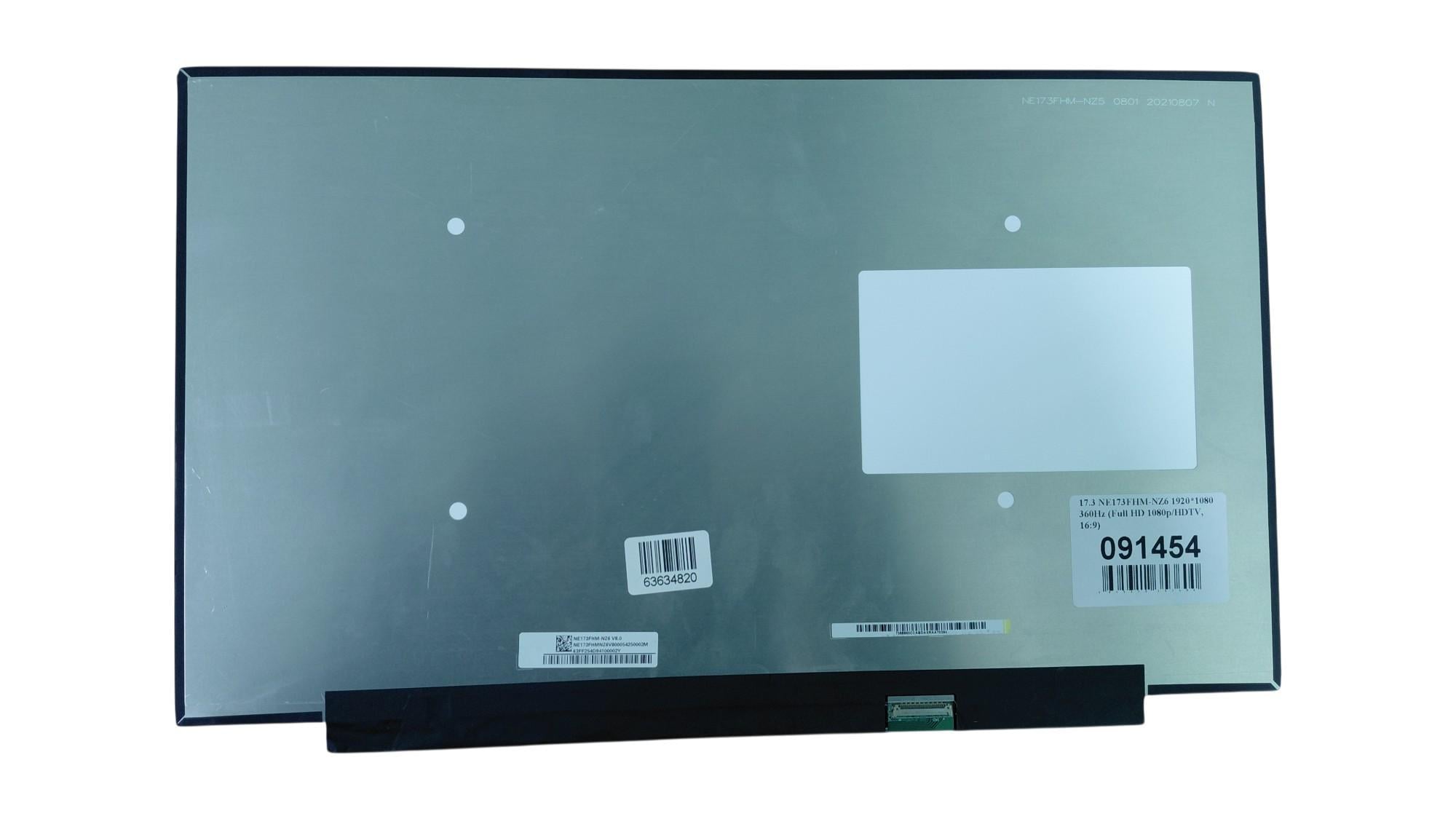 Матрица для ноутбука 17,3" Slim тонкая 40 pin снизу справа 1920x1080 LED без креплений матовая BOE-Hydis NE173FHM-NZ6 (091454)