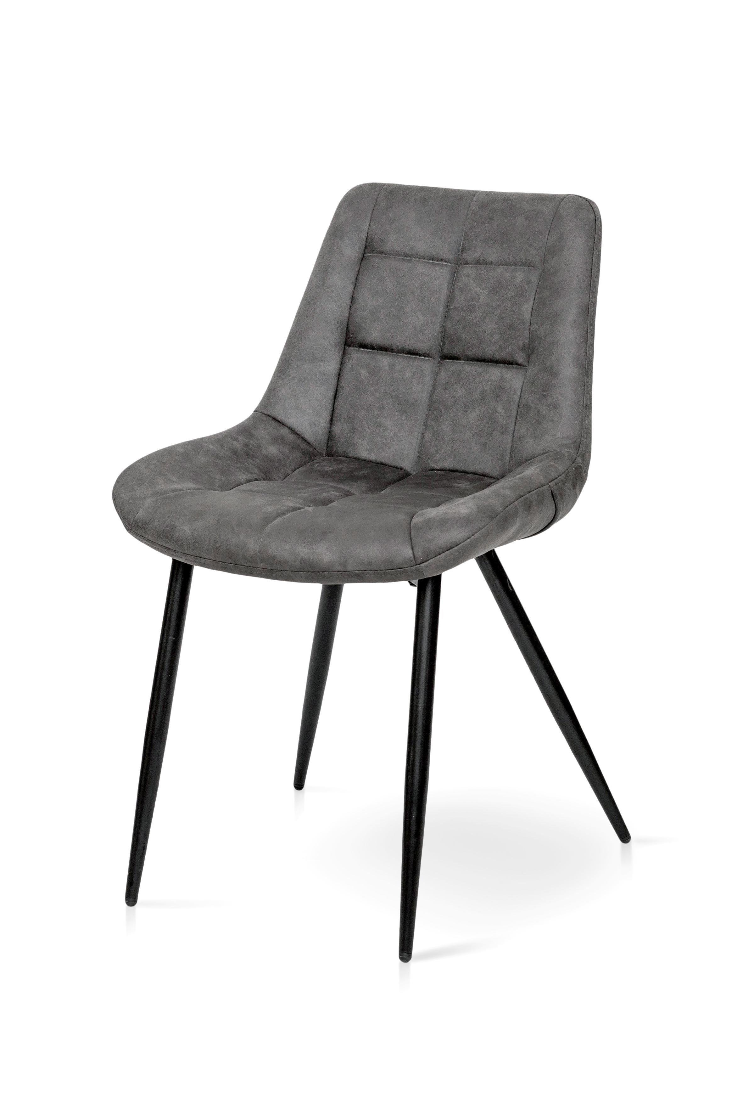 Стілець для кухні та вітальні ГРЕЙС Крокус 570х800х500 мм Чорний/Сірий кварц (GAА0056318) - фото 2 Стілець для кухні та вітальні ГРЕЙС Крокус 570х800х500 мм Чорний/Сірий кварц (GAА0056318) - фото 2