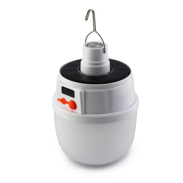 Лампа кемпинговая с крючком BL-2022 на аккумуляторе с солнечной панелью (2781)