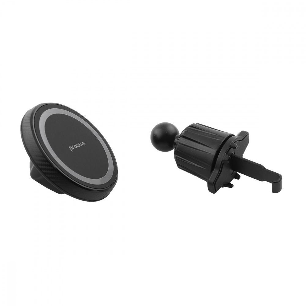 Держатель в машину Proove Carbon Magnetic Air Outlet Car Mount Черный - фото 5