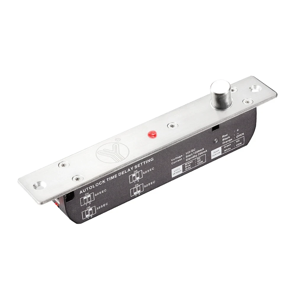 Замок ригельний Yli Electronic YB-700B LED врізний для системи контролю доступу (2863455949)