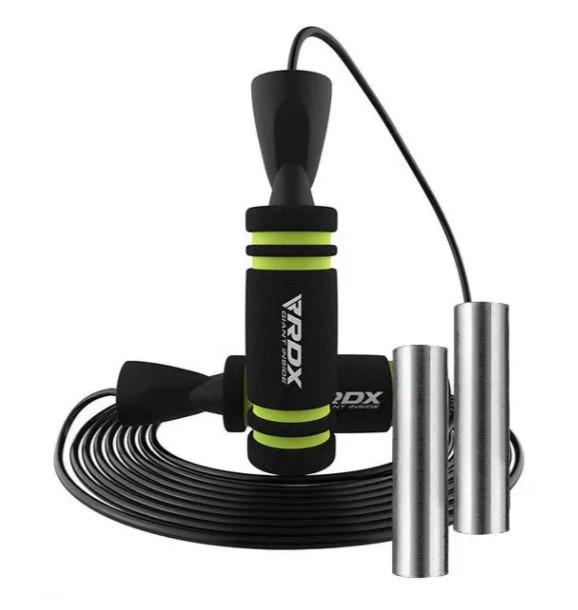 Скакалка скоростная RDX X2 с утяжетелями 3 м Green (SRPF-X2GN-10.3FT) Скакалка скоростная RDX X2 с утяжетелями 3 м Green (SRPF-X2GN-10.3FT)