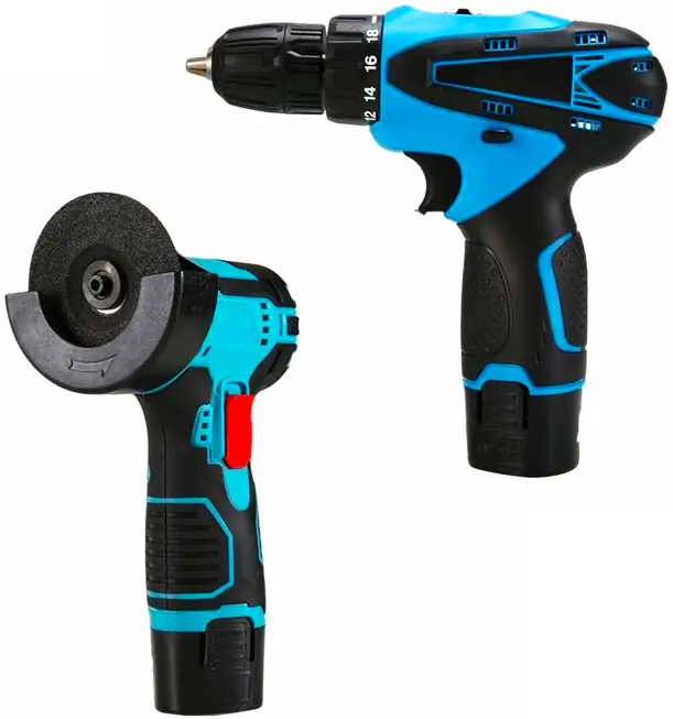 Набір інструментів акумуляторний шурупокрут/болгарка 2 АКБ/12V (30407490) - фото 2