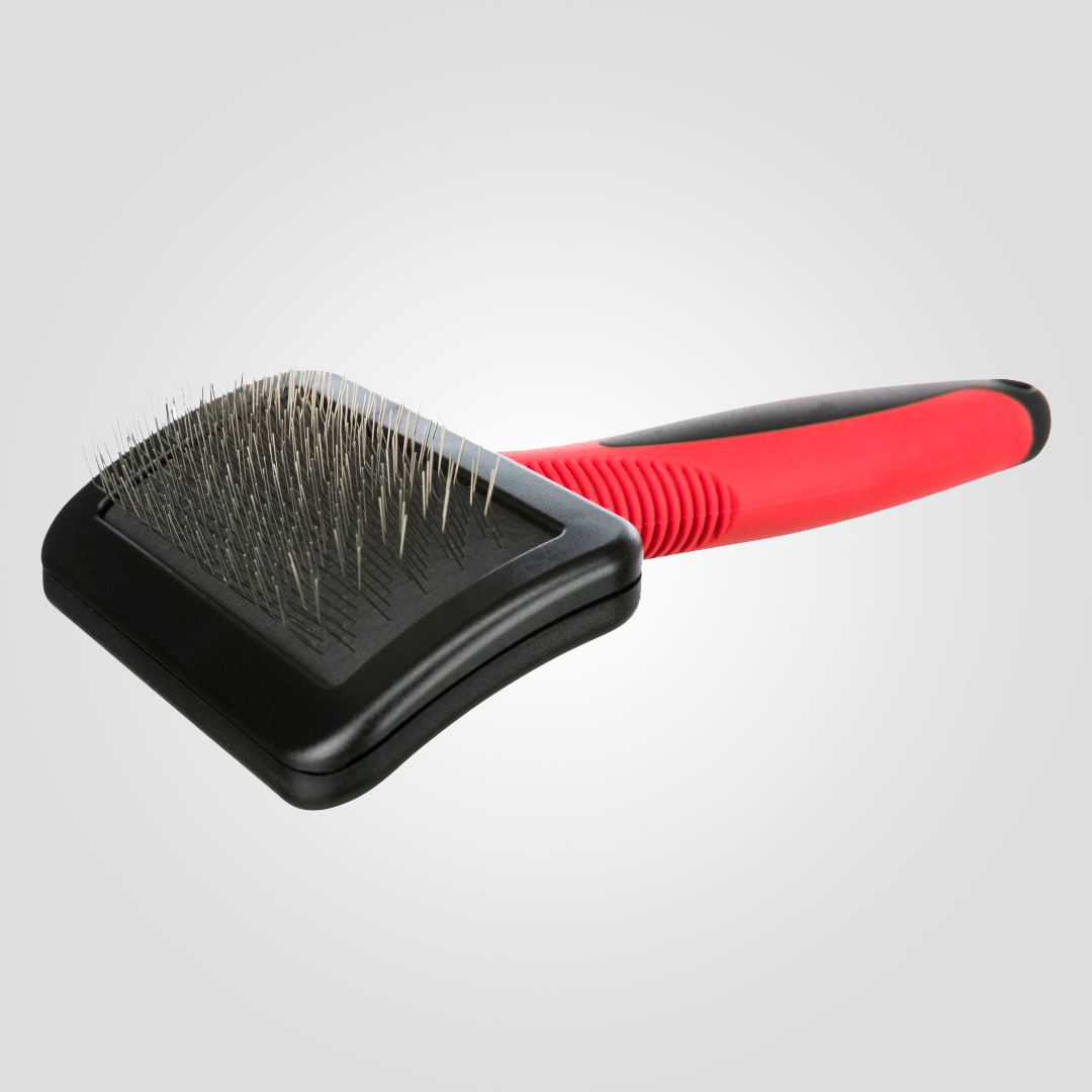 Щетка-пуходерка Trixie мягкая пластик/металл 9х16 см (20505430)