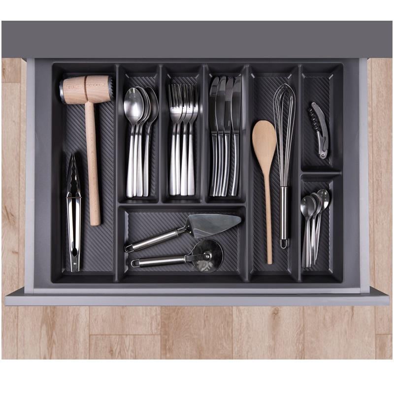 Лоток для столових приладів 650-590 Muller W=700 мм 70 см Антрацит матовий - фото 2 Лоток для столових приладів 650-590 Muller W=700 мм 70 см Антрацит матовий - фото 2