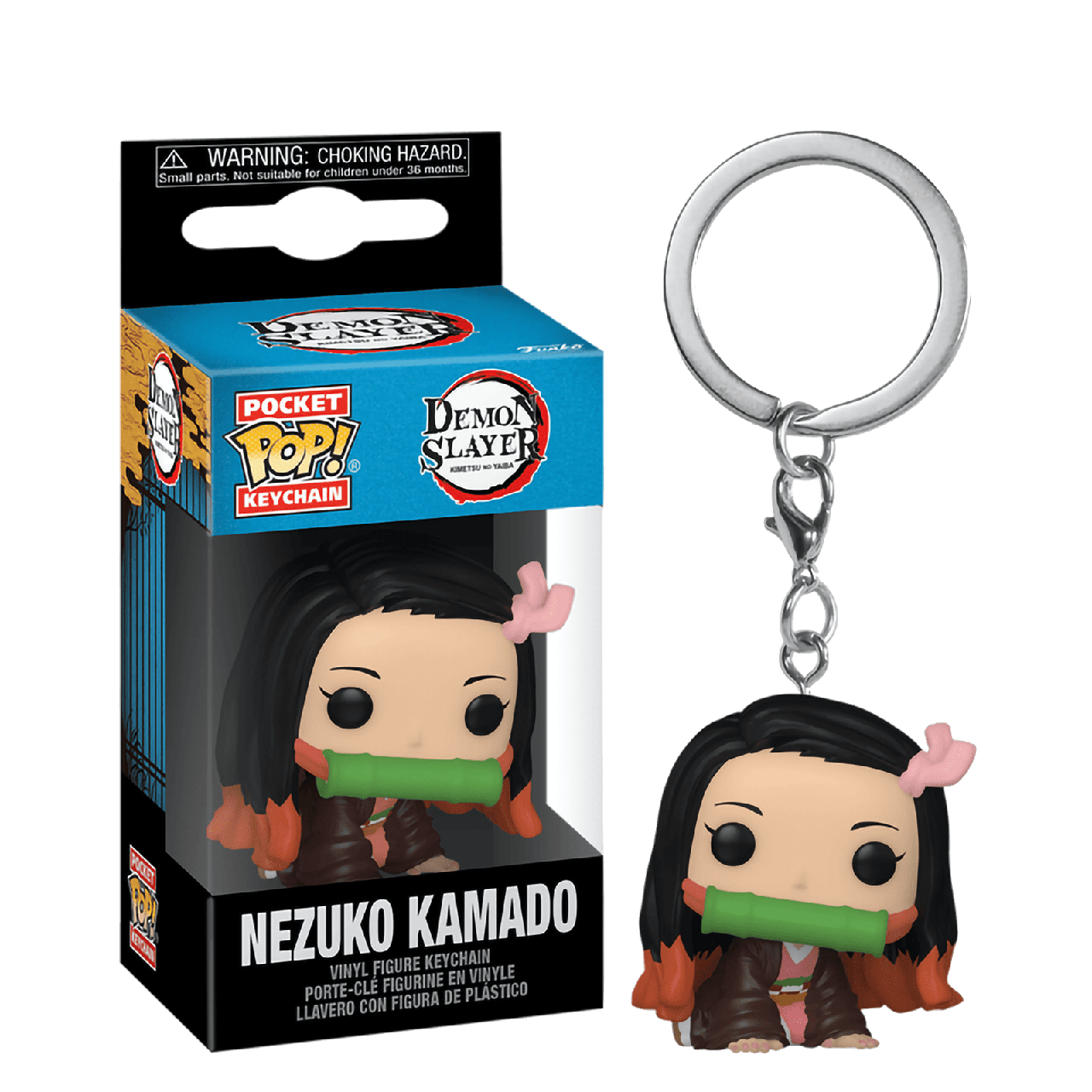 Детская игровая фигурка-брелок Funko Pop Demon Slayer Nezuko 4 см (DS NK K) - фото 2