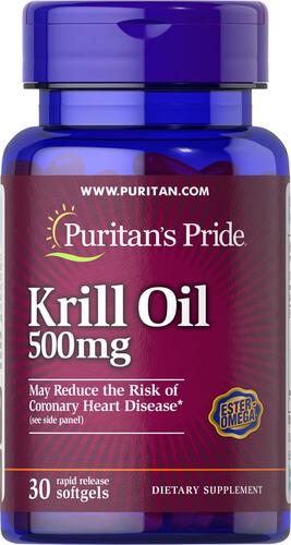 Масло криля Puritan's Pride Red Krill Oil 500 мг 30 caps (53538)