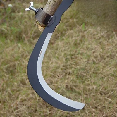 Серп прочный инструмент с острым лезвием и двойным креплением AN00594 - фото 5